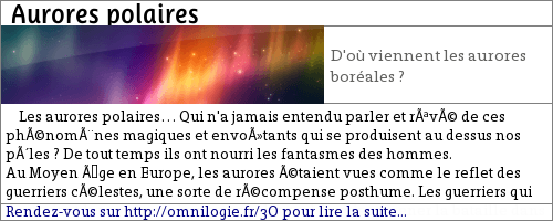 Aurores_polaires
