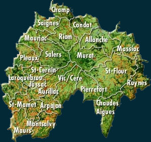 Carte du Cantal