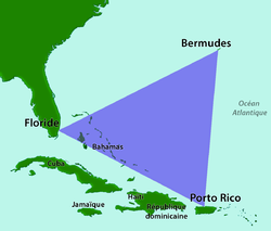 Localisation du Triangle des Bermudes