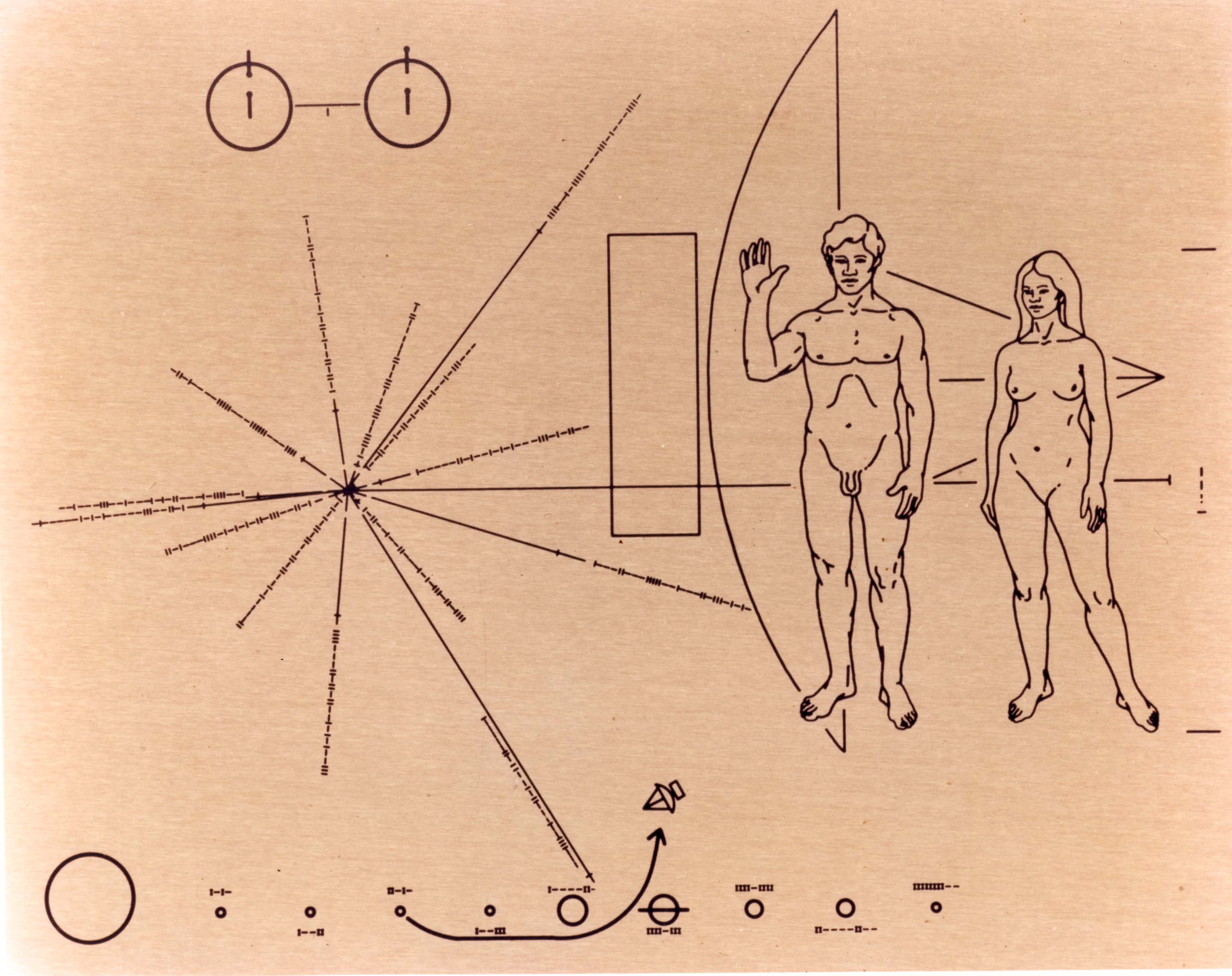 Les dessins dans Pioneer 10