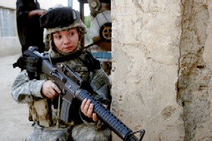 femme soldat en Irak