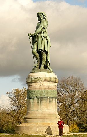 Statue de Vercingétorix à Alise-Sainte-Reine. 