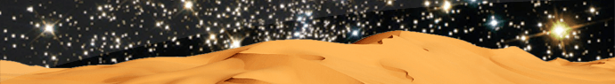 Des étoiles dans le désert
