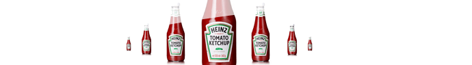 La bouteille de ketchup