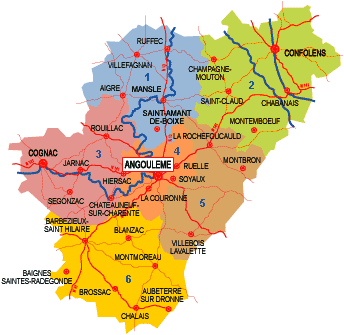 Carte de Charente