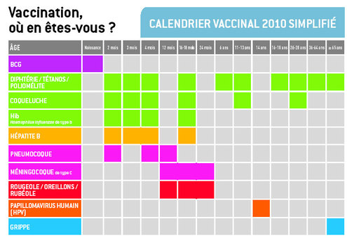 Calendrier vaccin