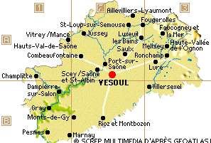 Carte de la Haute-Saône
