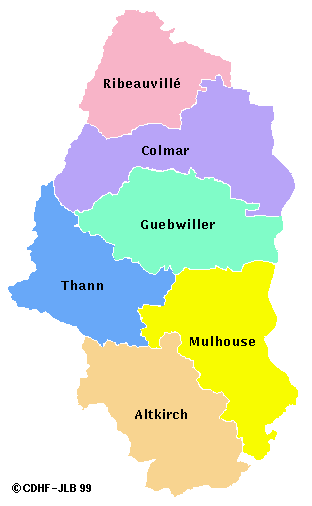 Carte du Haut-Rhin