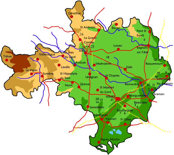Carte du Gard