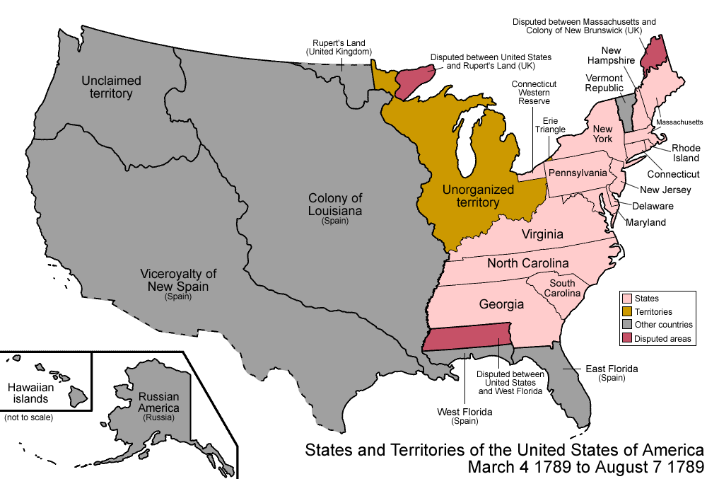 USA en 1789